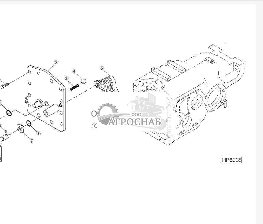 Transmission and Differential Housing Cover and Shifter Cam 